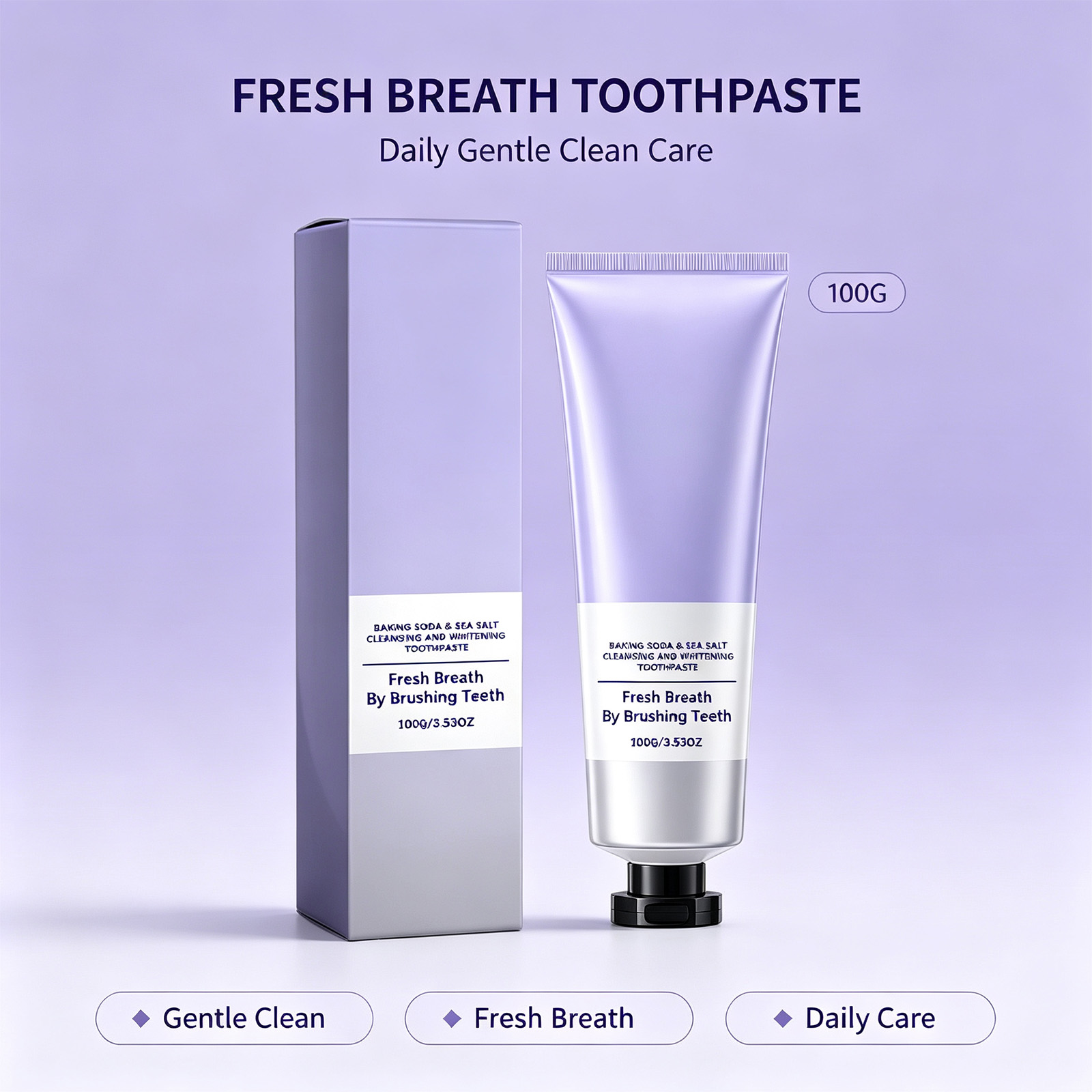 Teeth Whitening Baking Soda - Pasta de Dente com Bicarbonato de