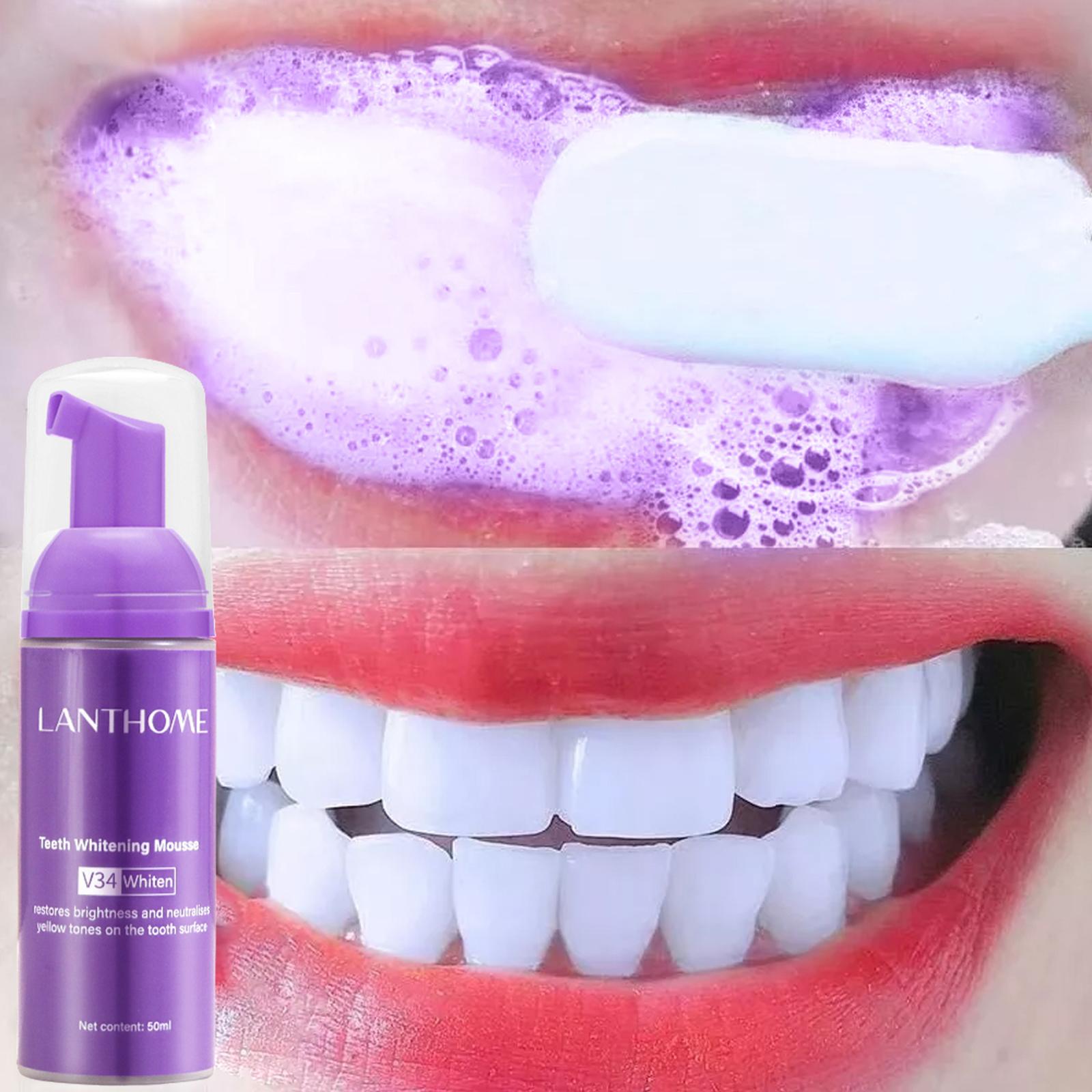 Teeth Whitening Cream - V34 mousse limpeza dos dentes pasta