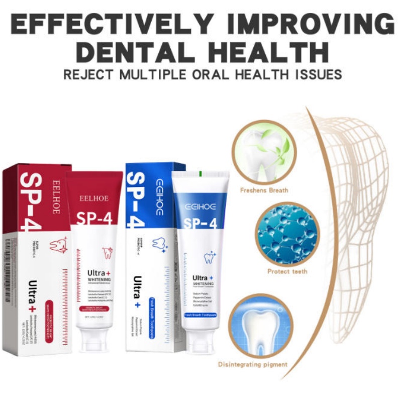 Teeth Whitening Enzymes - Pasta de Dente Clareadora Probiótica SP-4,