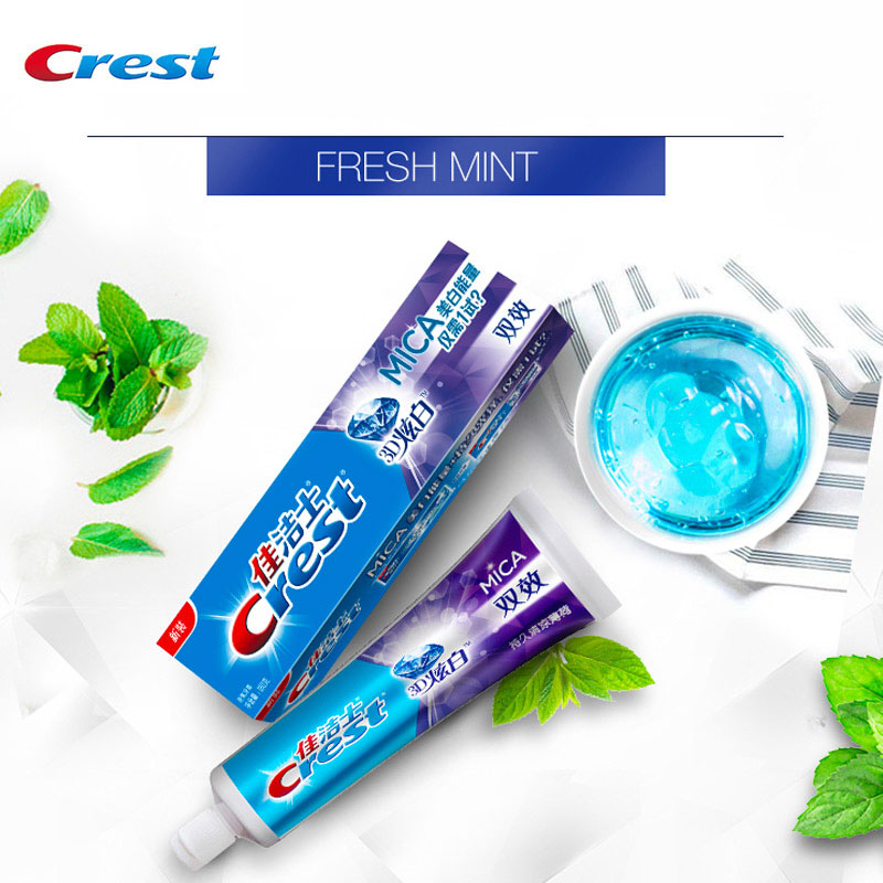 Teeth Whitening Paste - Crest 3d mica creme dental fluoreto