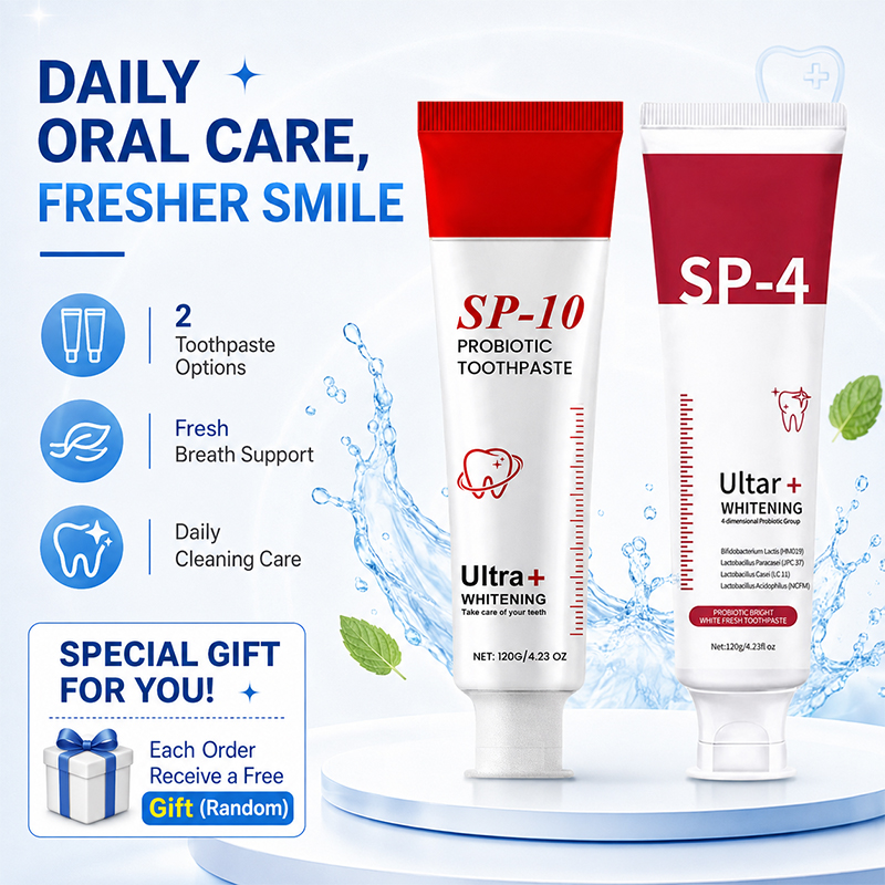 Teeth Whitening Enzymes - Conjunto de Pasta de Dente Probiótica