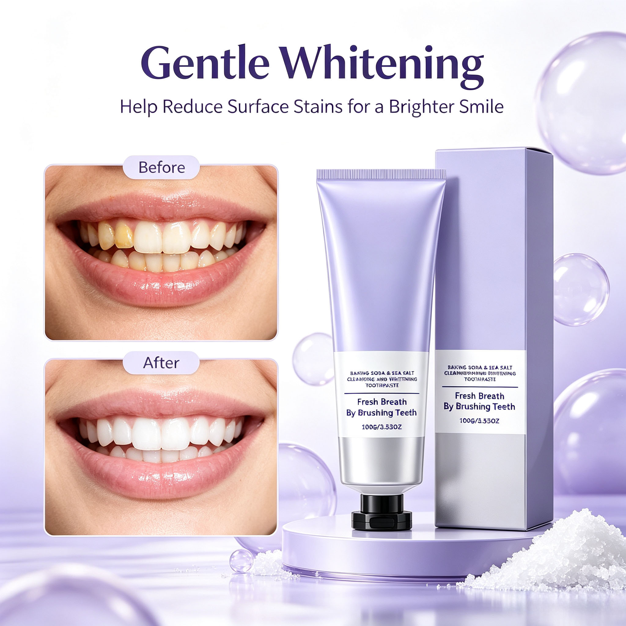 Teeth Whitening Baking Soda - Pasta de Dente com Bicarbonato de