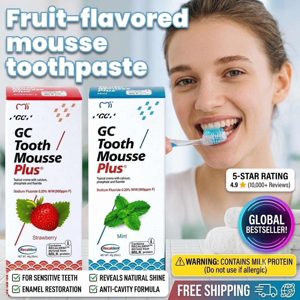 Creme Dental Mousse Sabor Frut - Teeth Whitening Cream avaliação e preço