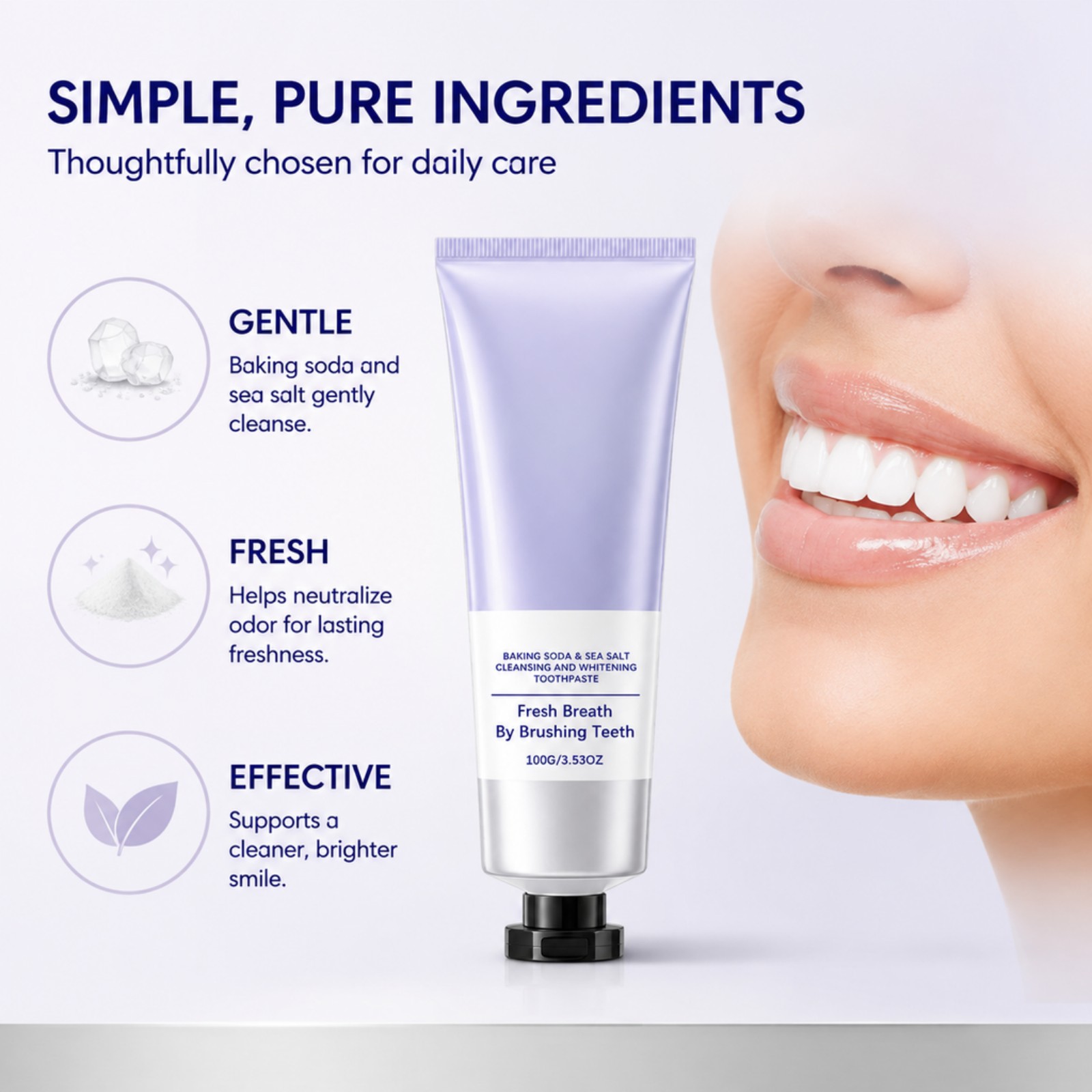 Pasta de Dente com Bicarbonato - Teeth Whitening Baking Soda avaliação e preço