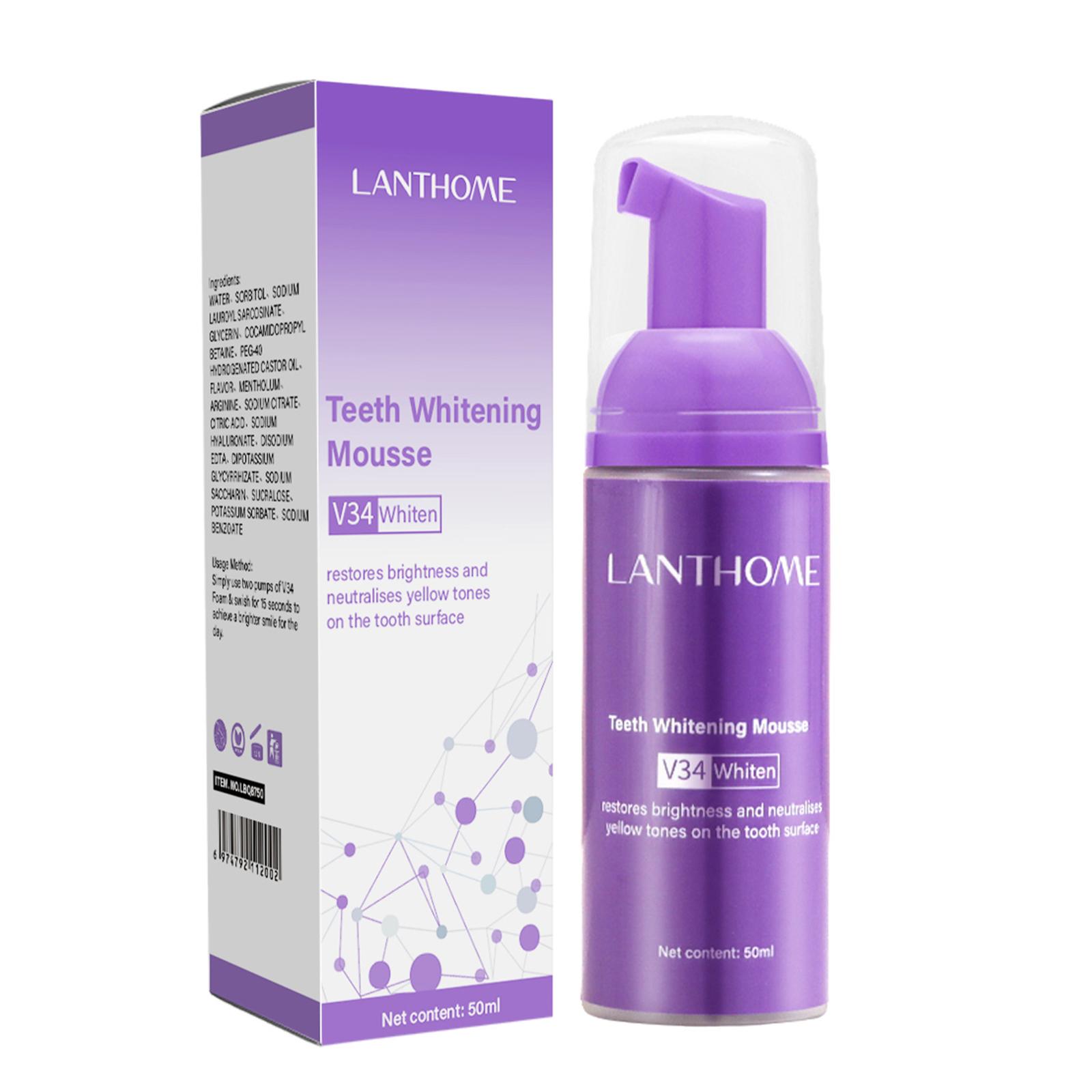 V34 mousse limpeza dos dentes  - Teeth Whitening Cream avaliação e preço