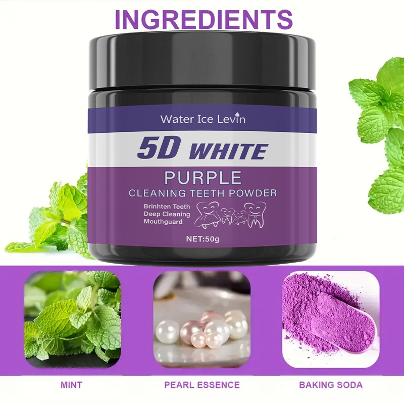 Pó de Limpeza Dental 5D Branco - Teeth Whitening Baking Soda avaliação e preço