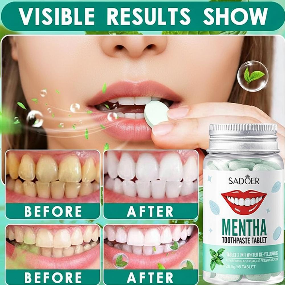 30 Pastilhas Sólidas de Pasta  - Teeth Whitening Cream avaliação e preço
