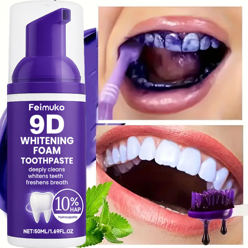 Pasta de Dente Roxa 9D para Cl - Teeth Whitening Cream avaliação e preço