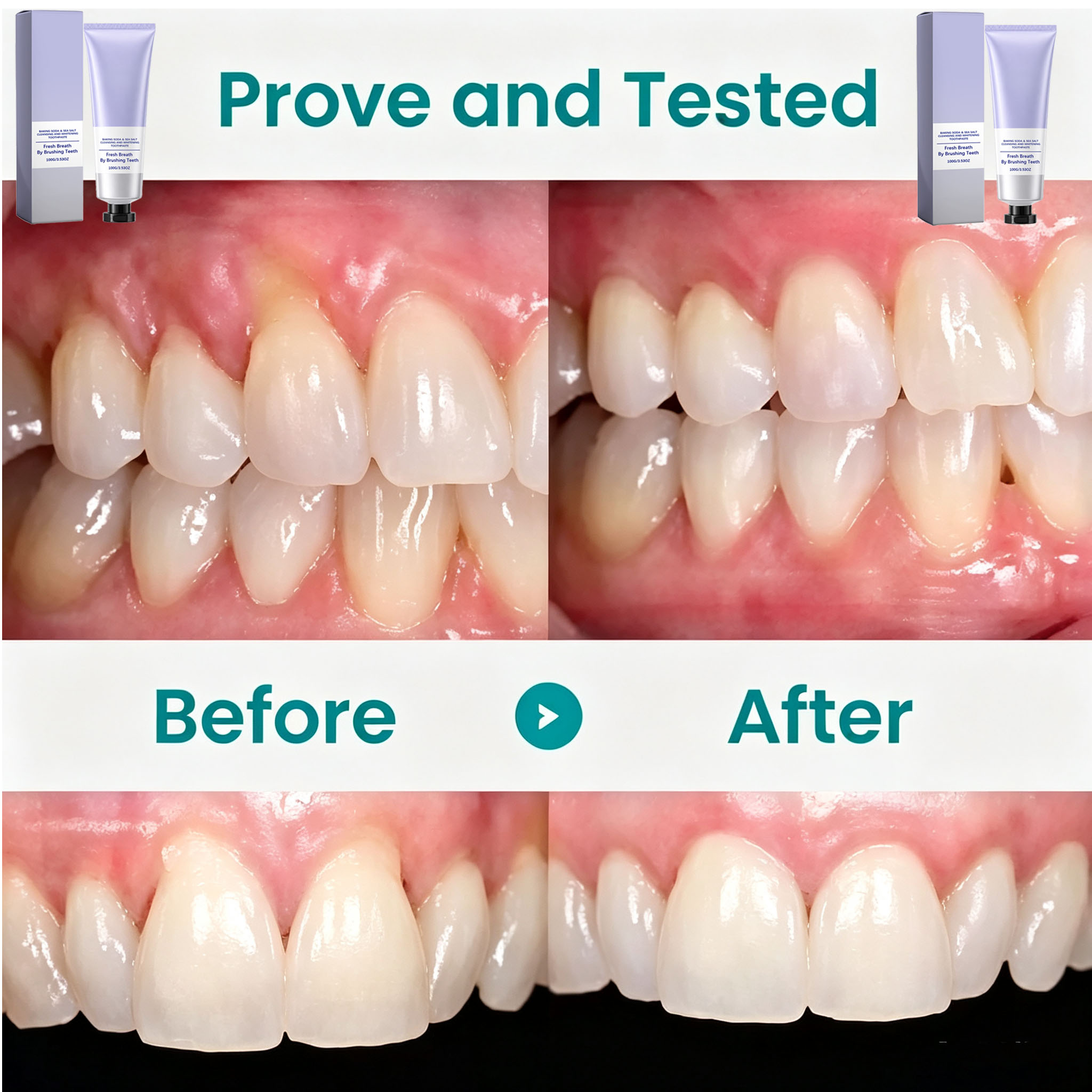 Pasta de Dente com Bicarbonato - Teeth Whitening Baking Soda avaliação e preço