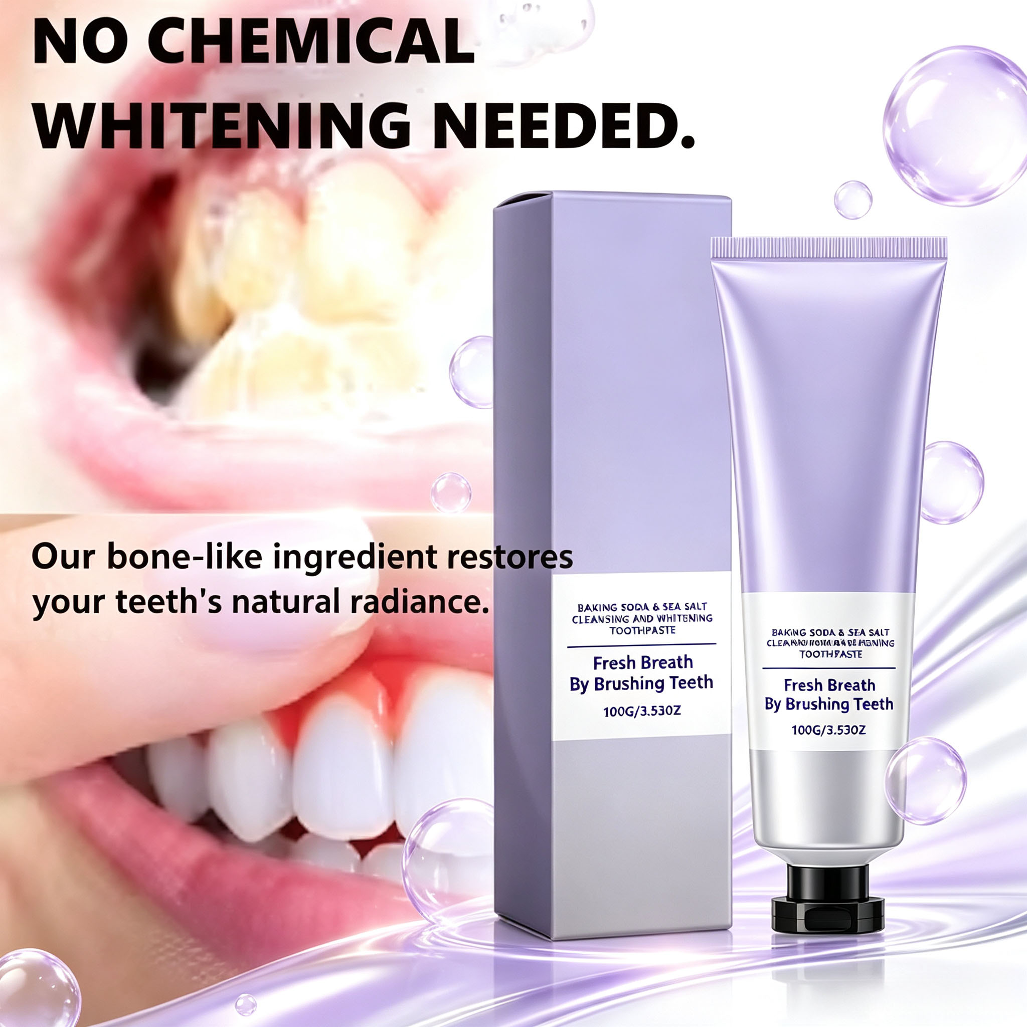 Pasta de Dente com Bicarbonato - Teeth Whitening Baking Soda avaliação e preço