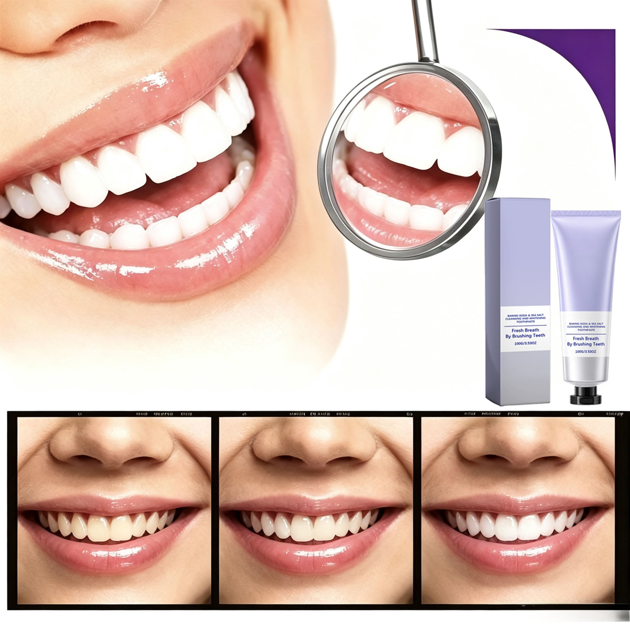 Pasta de Dente com Bicarbonato - Teeth Whitening Baking Soda avaliação e preço