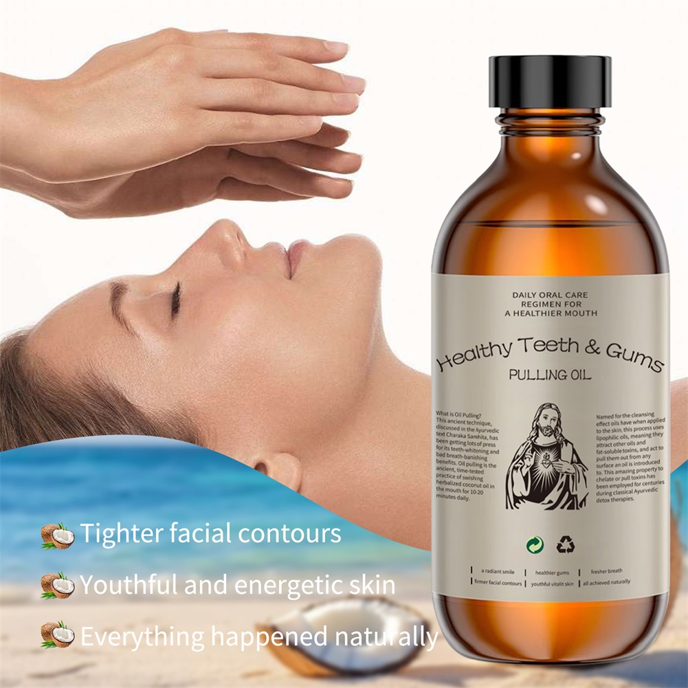 Cocos puxando leo bucal clarei - Teeth Whitening Oil Pulling avaliação e preço