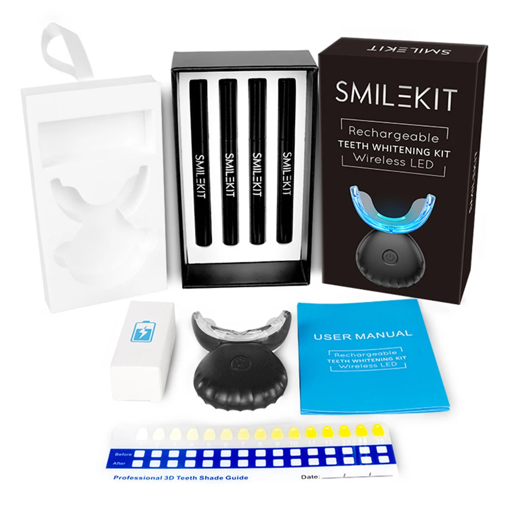Kit de clareamento dental dos  - Teeth Whitening Before And After avaliação e preço