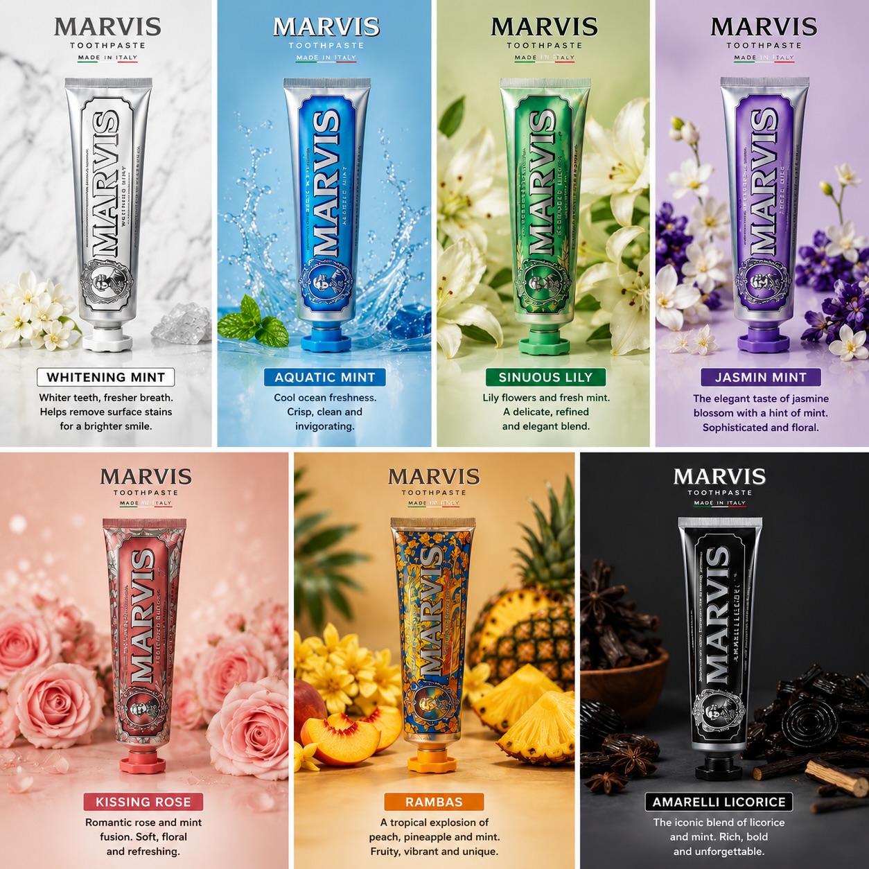 Pasta de Dente Marvis Mint Cui - Teeth Whitening Marvis Toothpaste avaliação e preço