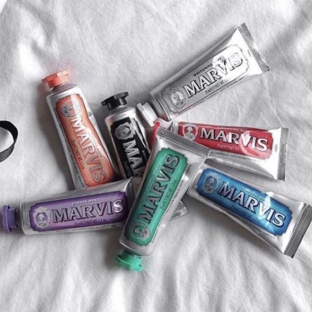 Pasta de Dente Clareadora Marv - Teeth Whitening Marvis Toothpaste avaliação e preço