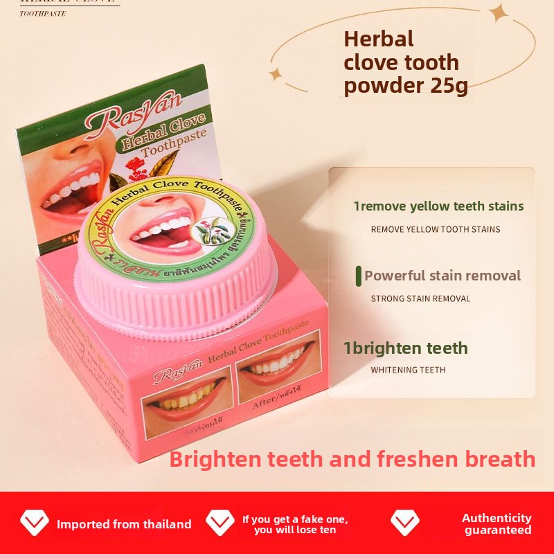 Pó Dental de Cravo de Tailandi - Teeth Whitening Singapore avaliação e preço